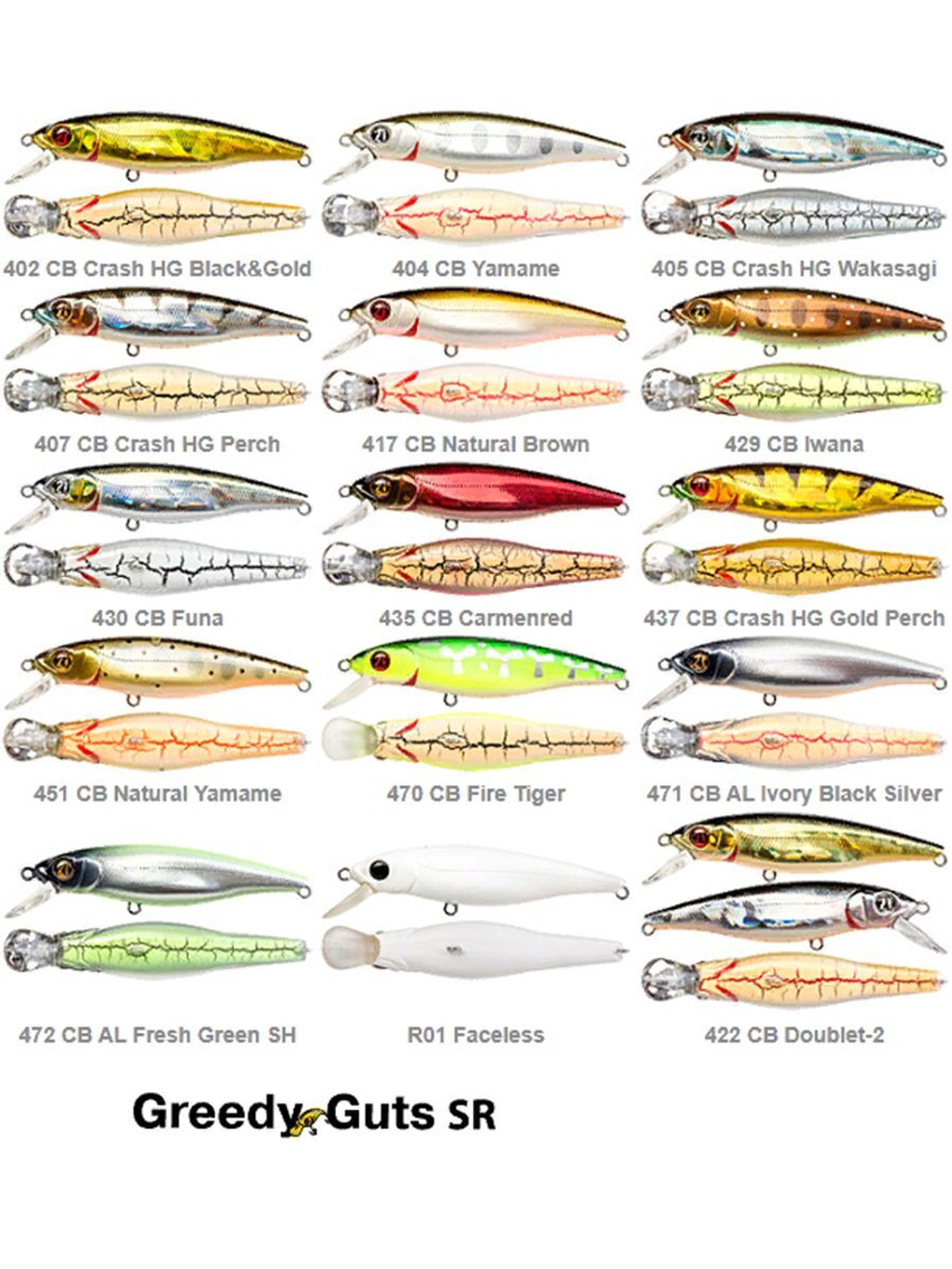 Воблер для рыбалки Pontoon21 Greedy-Guts 77F-SR, 77мм, 9,0 гр., 0.7-1.0 м., цвет 402