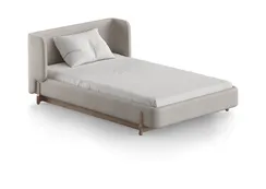 Кровать Basic спальное место 120*200 см (молочный, рогожка)