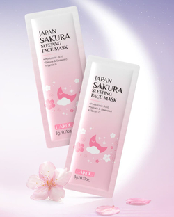 Ночная маска для лица с сакурой, 3г