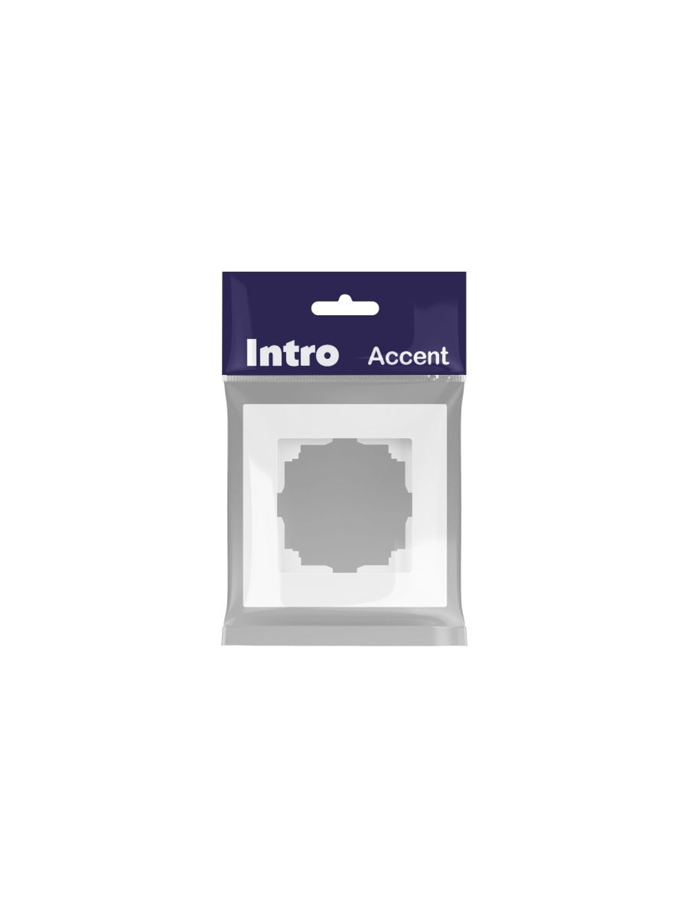 Рамка 1-м СП Accent 6-501-01М бел. матов. Intro Б0063730
