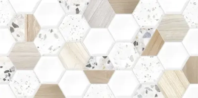 Настенная плитка ALMA Ceramica TWU09BLB014 Bilbao 50x24.9 микс глянцевая рельефная под мозаику