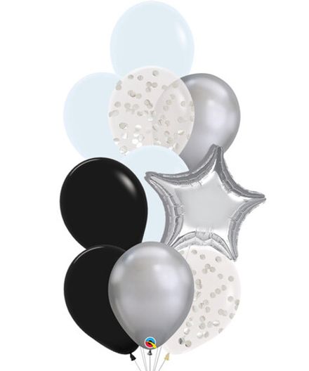 Букет шаров "Инь-янь"