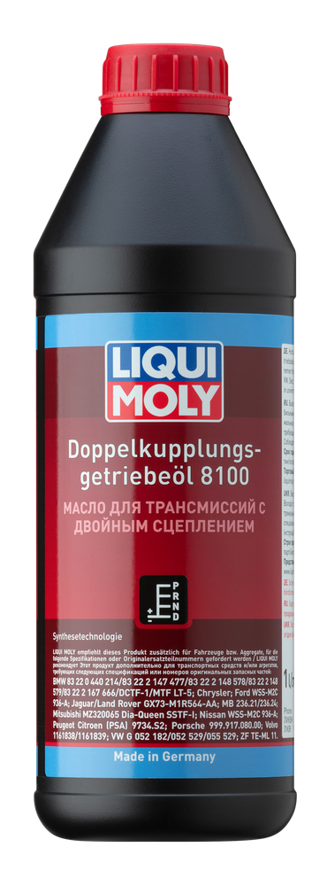 Масло транс Liqui Moly 8100 (1л) НС-синтетика для коробок с двойным сцеплением DSG