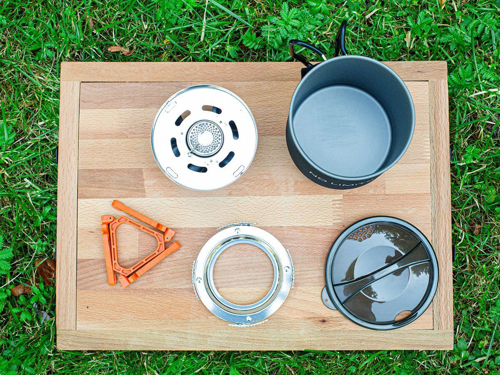 Система приготовления пищи туристическая Adimanti AD-10 1100 мл, цвет черный, AD-10