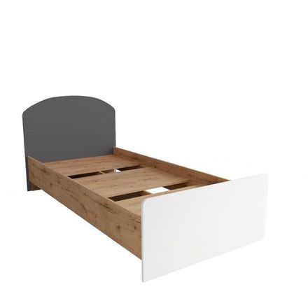 Кровать 900 Лавис КРД 900.1 (Дуб бунратти/Графит софт)