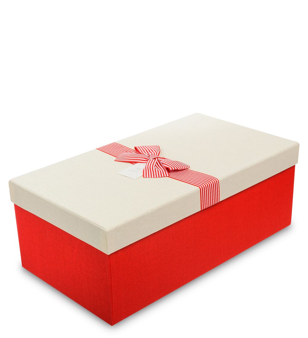 WF-73/3-B Коробка «Прямоугольник» цв.красн./беж.