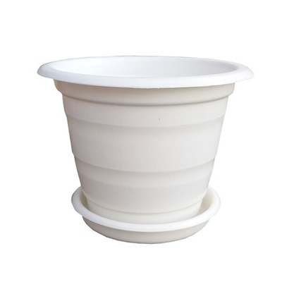 Вазон с поддоном 9 л. белый