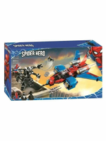 Конструктор Lari Spider Man 11500 Реактивный самолет Человека-Паука против робота Венома 389 деталей