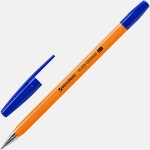 Ручка Brauberg шариковая синяя M-500 Orange 0.7мм