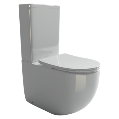 Напольный пристенный унитаз Metropol Rimless