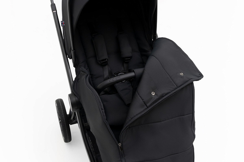 Коляска Agex Prima Pro 3 в 1 с автокреслом i-Team Black APA657 Midnight Grey (Темно-серый)