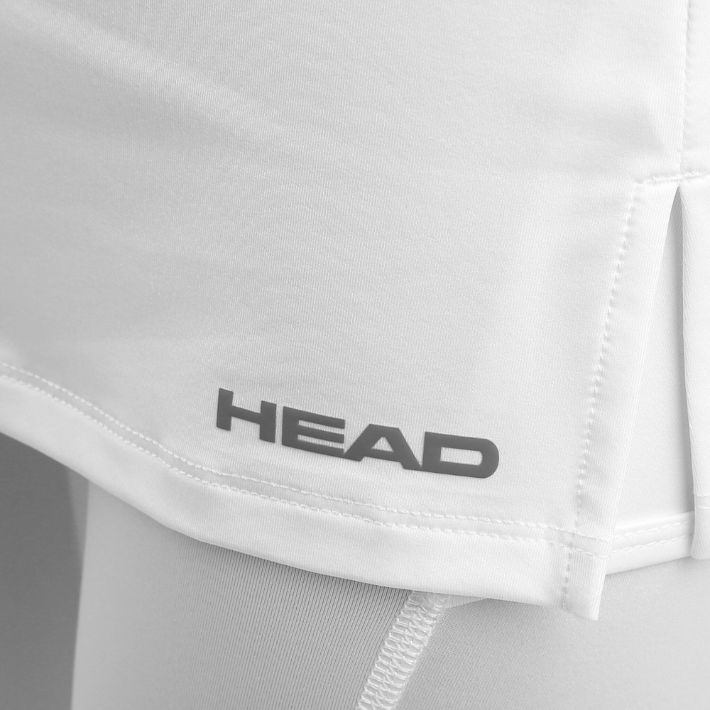 Женская теннисная юбка HEAD Club Scapri Women - White, Silver