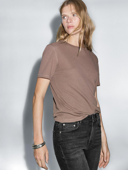 Massimo Dutti Джинсы прямого кроя со средней посадкой, черный