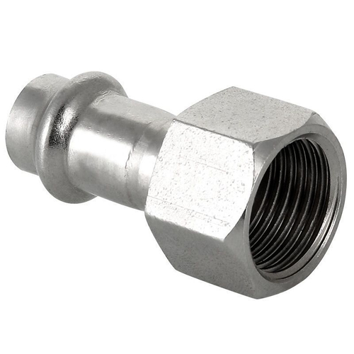 Переходник 54-1 1/2", WAAG Heavy Inox, пресс-резьба, вн., сталь нержавеющая