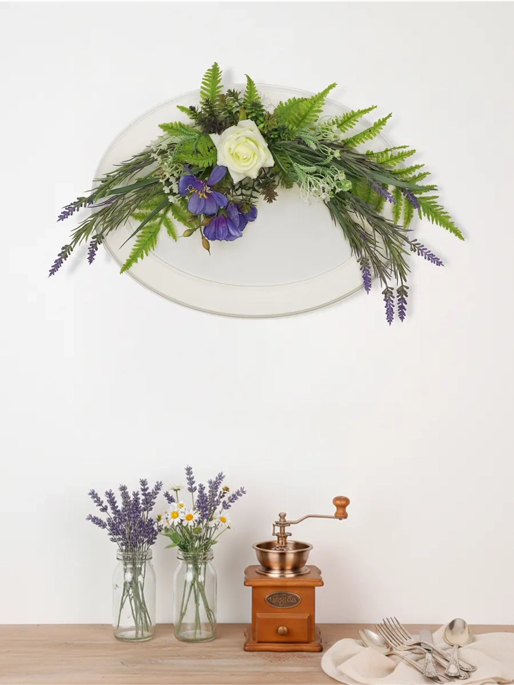 Панно с цветами для интерьера кухни