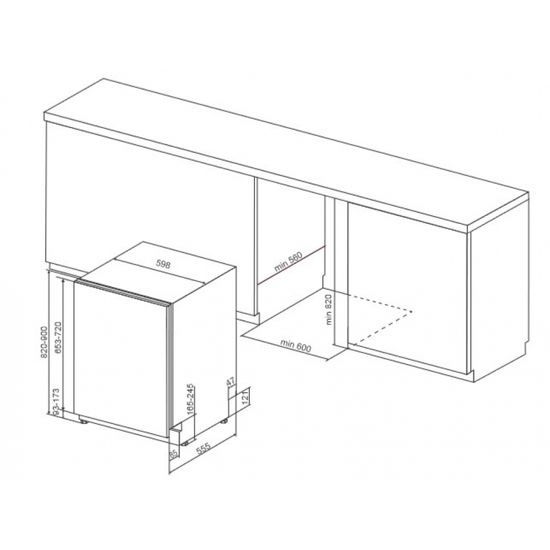 Встраиваемая посудомоечная машина KitchenAid KDSDM 82143