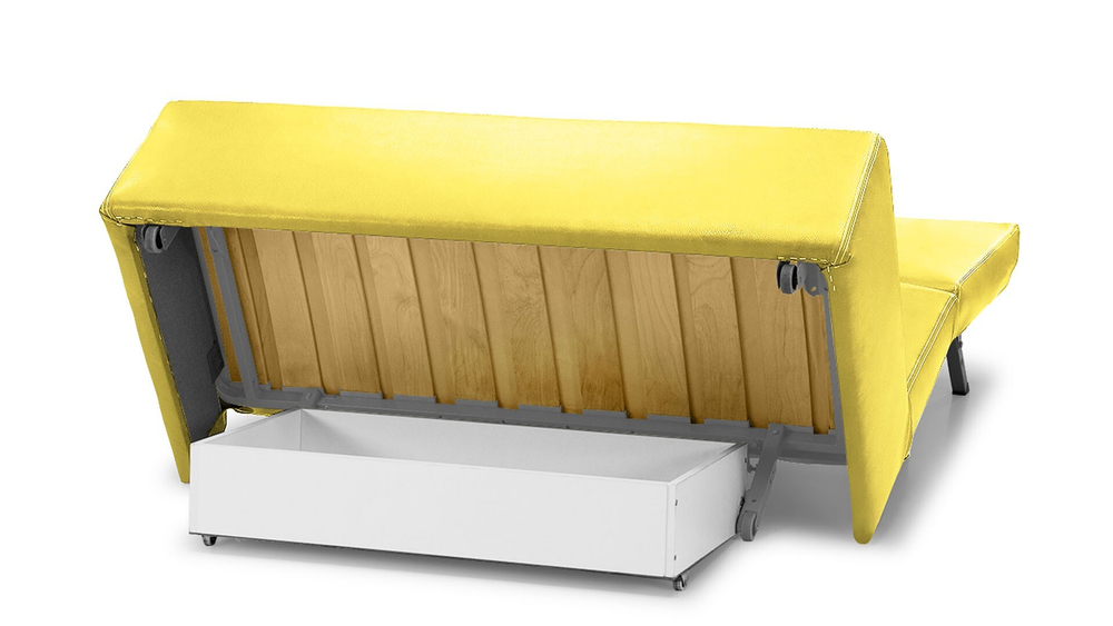 Диван Лорт Galaxy Yellow 182*100*86 см, Желтый Экокожа Аккордеон Фиеста