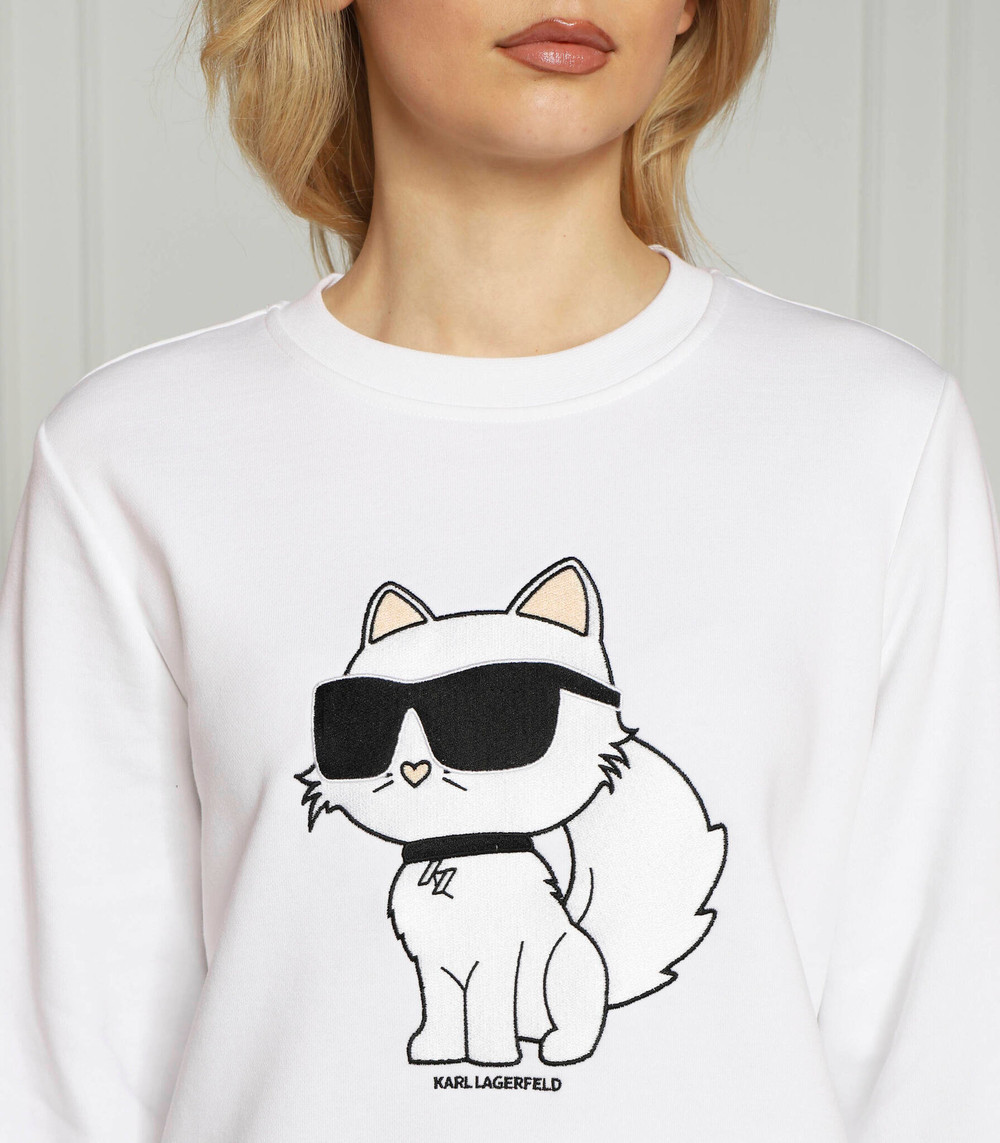 Худи ikonik 2.0 choupette Karl Lagerfeld - белый(230W1802)