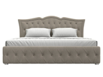 Кровать интерьерная Герда 180, Бежевый, Микровельвет, 108356