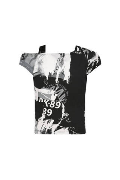 футболка fancy DKNY Kids - черный(D35R97)