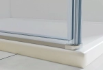 Душевой уголок Vincea Extra VSR-1E901090CLB 100x90 стекло прозрачное/профиль черный