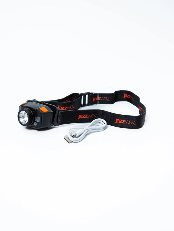 Фонарь налобн. JAZZway AccuH1-L5WZ-og (оранж) красн.свеч.