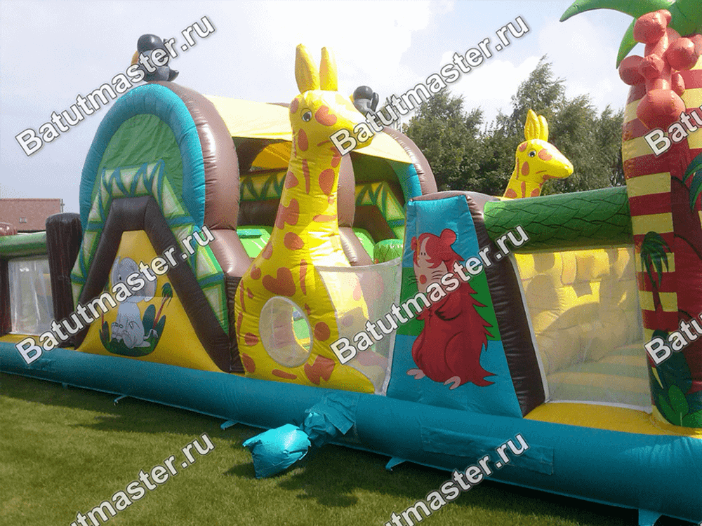 Батут "На прогулке с жирафами"