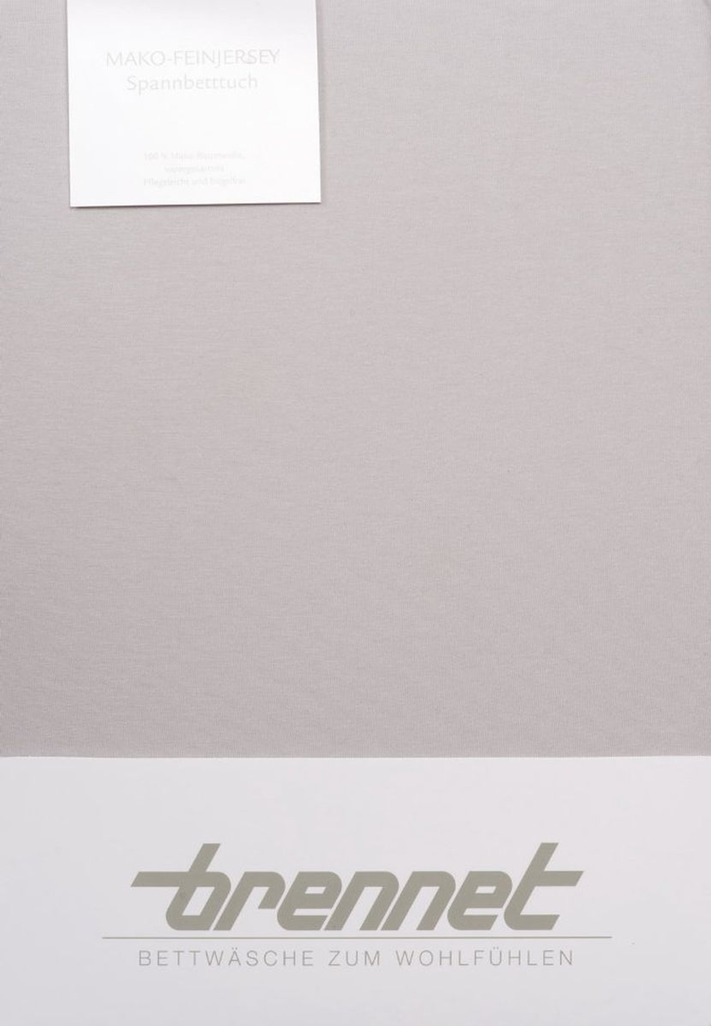 Простыня на резинке 100х200 Brennet 0036-419 светло-серая Германия фото