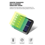 Уличное освещение AG Smart FX584 светодиодный на солнечных батареях, мощный аккумуляторный с датчиком движения, водонепроницаемый на стену дома