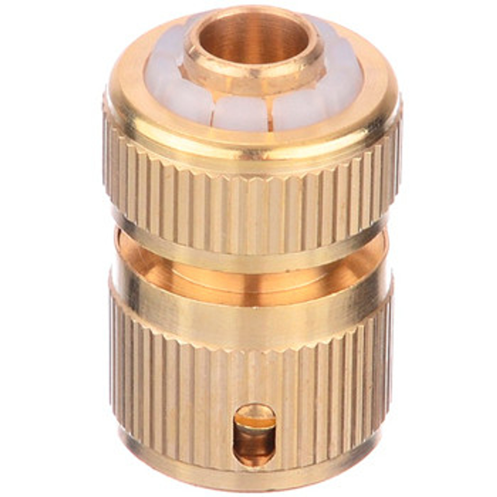Коннектор 1/2" с аквастопом латунь