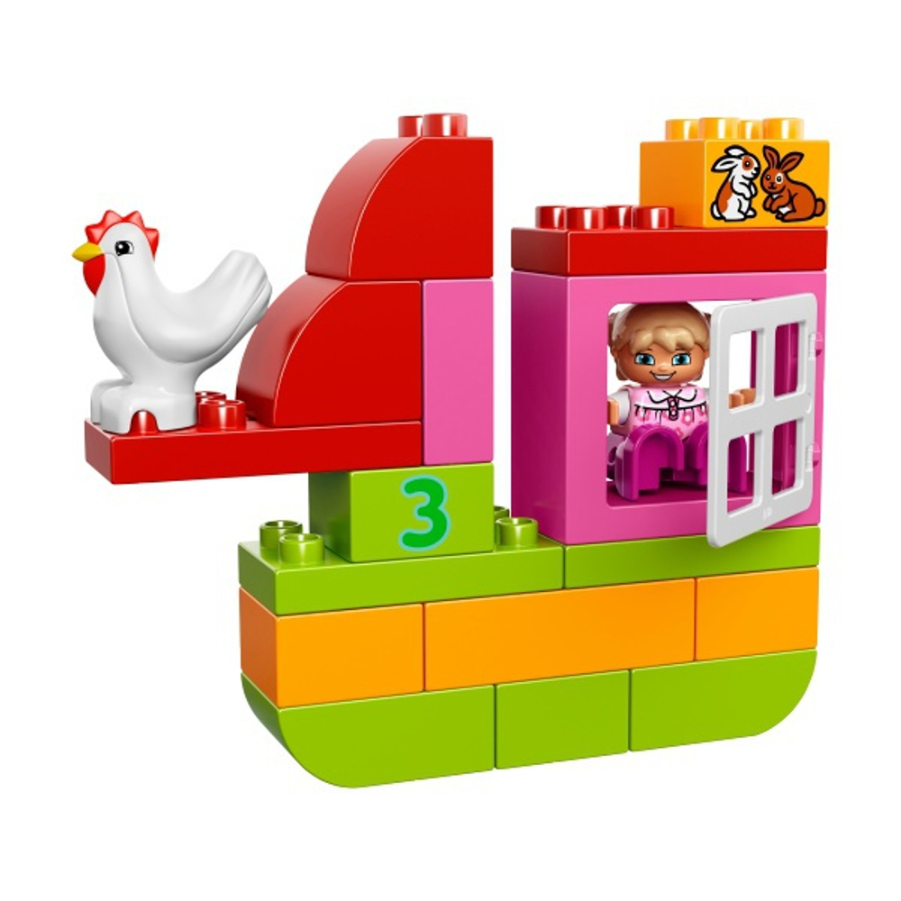 LEGO Duplo: Лучшие друзья: Курочка и кролик 10571 — All-in-One-Pink-Box-of-Fun — Лего Дупло