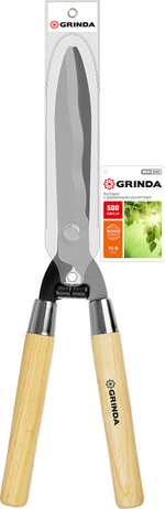 GRINDA WH500, длина 500 мм, закаленные лезвия, рукоятки из дерева высшего сорта, кусторез (40252)