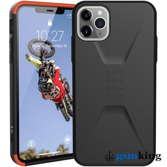 UAG Civilian Series Case for Apple iPhone 11 Pro Max Black (Чёрный)11172D114040
