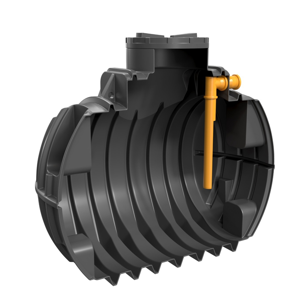 Подземный накопитель 3.7  куб.м Политим 3700 л.(2400x1630x2070см;черный) - арт.560742