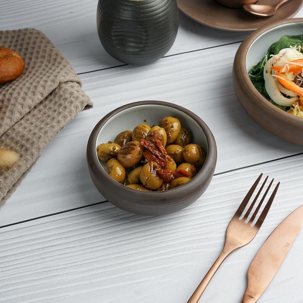 Салатник 200 мл d 11 cм h4 cм White Matt New Brown Taiga P.L. [6]