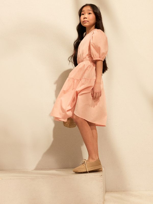 Платье хлопковое с коротким рукавом 