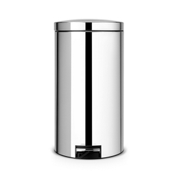 Ведро для мусора Brabantia полированная сталь 45л вид спереди