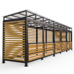 Площадка для сбора мусора Район на 4 контейнера + КГГ