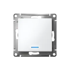 Выключатель 1-кл. AtlasDesign (сх. 1а) 10AX с подсветкой механизм лотос SE ATN001313