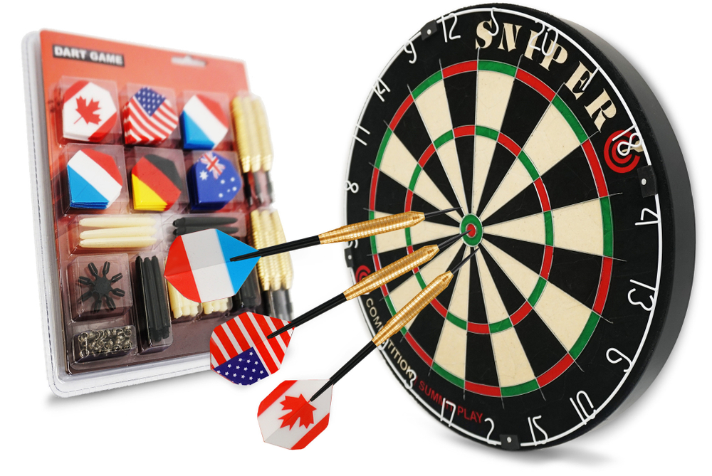 Набор дротиков и запасных частей (6 барелей, 18 хвостовиков, 18 оперений, 8 протектеров) 24 GM