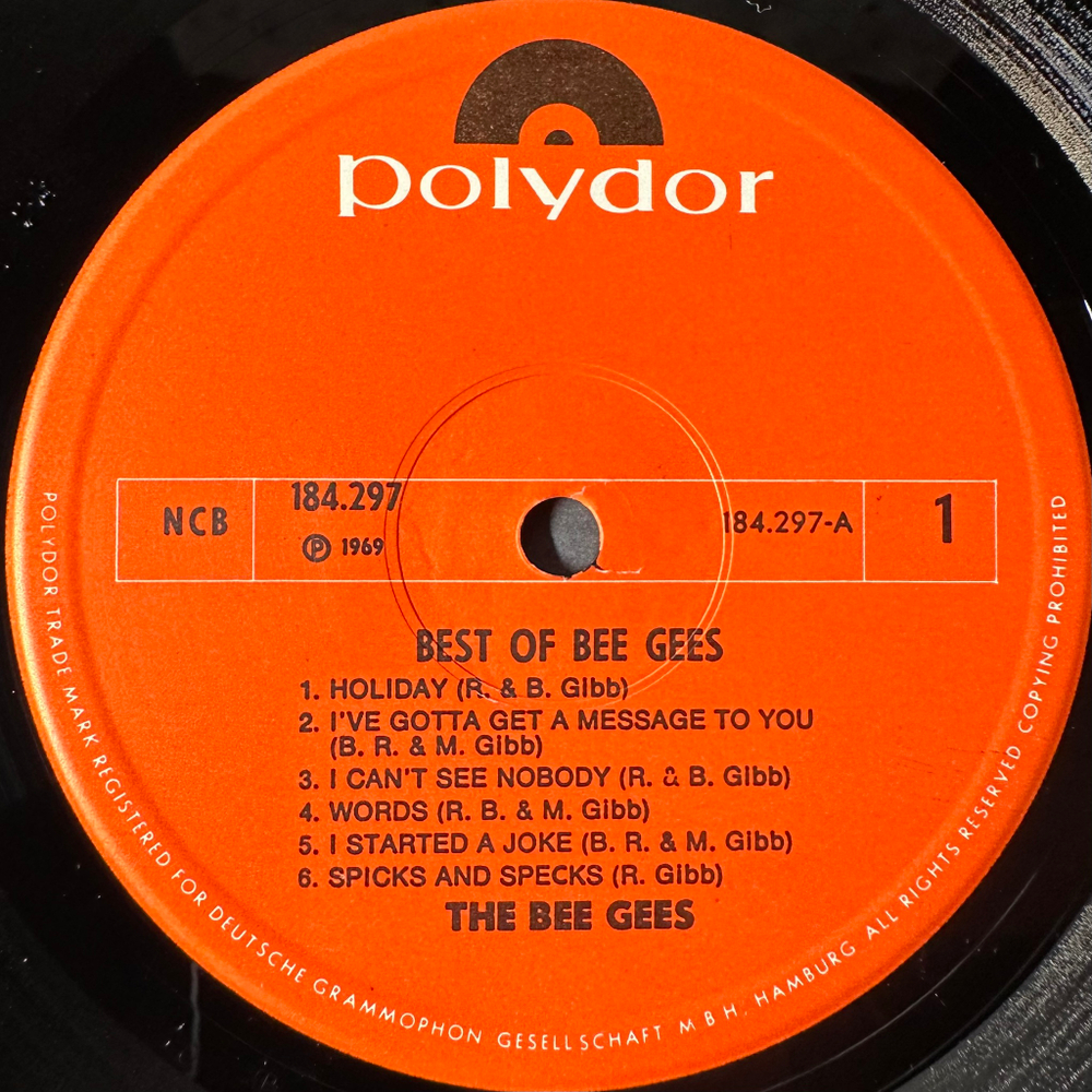 Bee Gees ‎– Best Of Bee Gees (Скандинавия 1969г.)