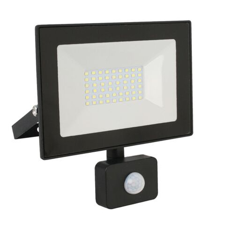 Прожектор светодиодный, Ultraflash, LFL-2002S C02, 20 Вт, 6500 К, IP65, 1400 Лм, дат движ., чер