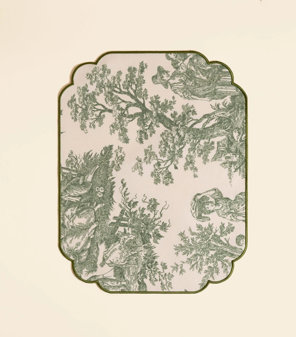 Ланчмат – С вышивкой, зеленый | Сельская жизнь