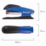 Степлер №24/6, 26/6 металлический BRAUBERG "Office Expert", до 25 листов, синий, 228594