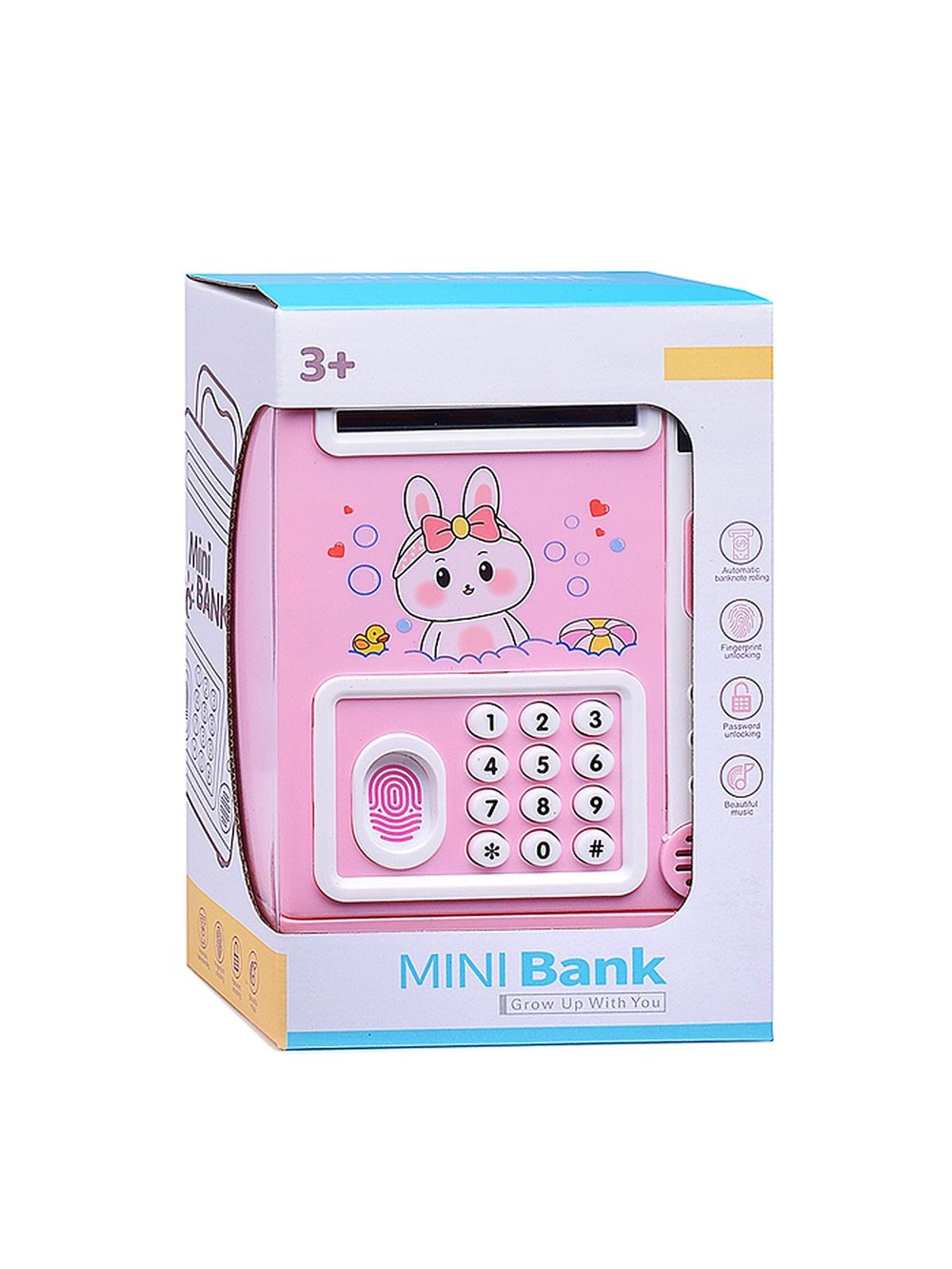 Игрушка Копилка Зайчишка, цвет розовый (5969C)