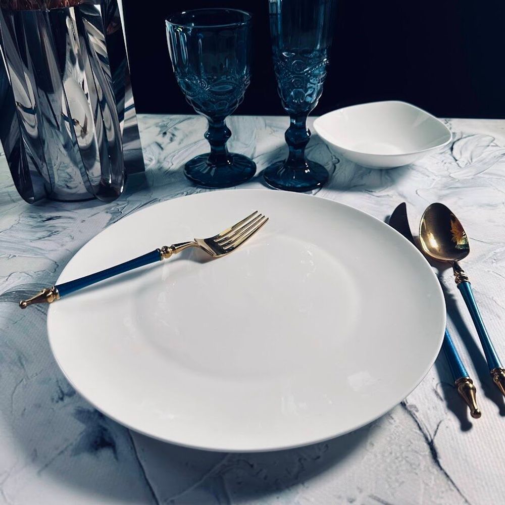 Lenardi 205-630 Набор из 6 тарелок 27см ATLANT в под.уп.(х6)Костяной фарфор