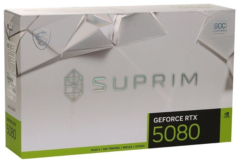 Видеокарта MSI RTX 5080 Suprim SOC (RTX 5080 16G SUPRIM SOC) 16 Гб
