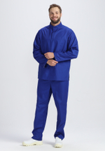 Костюм мужской ХАССП-Стандарт NEW (тк.Смесовая,160), васильковый