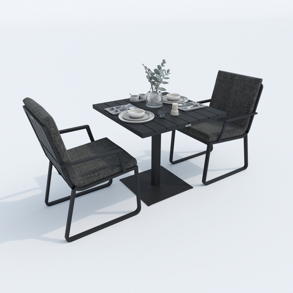 Стол обеденный Ideal Patio ДОЛЛА алюминий 80х80 см (1 ножка)