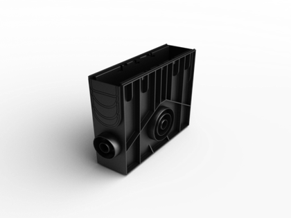 Пескоуловитель MEDIUM 100 h435 пластиковый в сборе (черный)